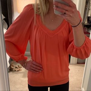 DVF Coral Silk blouse GORGEOUS
